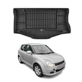 OMAC Premium Bandeja Maletero Alfombrilla para Suzuki Swift 2005-2010 Negro TPE